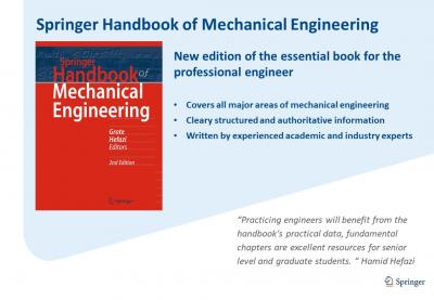 ME professor is an editor of Springer Handbook of Mechanical Engineering