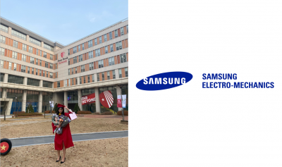 ME graduate starts her career at Samsung Electro-Mechanics